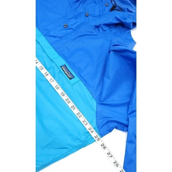 Patagonia Hooded Anorak Packable Windbreaker Pullover Snap Jacke… - Picture 9 of 11